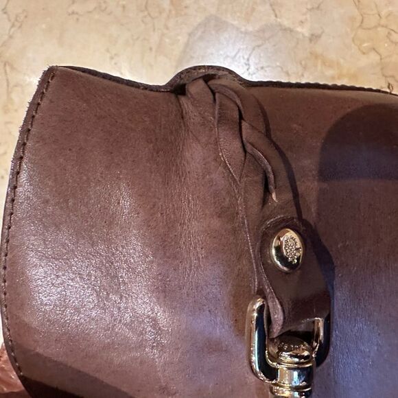 Mulberry brown leather booty with silver hardware. Size 10. Very gently worn - Picture 8 of 16